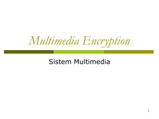 Multimedia Encryption