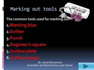 Marking out tools