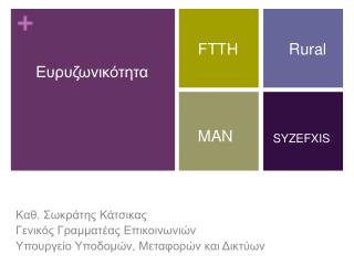 Καθ. Σωκράτης Κάτσικας Γενικός Γραμματέας Επικοινωνιών Υπουργείο Υποδομών, Μεταφορών και Δικτύων