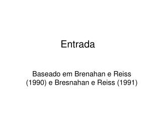 Entrada