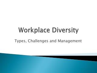 Workplace Diversity