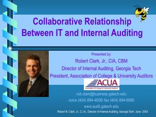 Collaborative Relationship Between IT and Internal Auditing