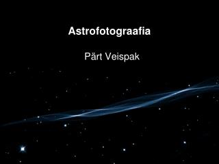 Astrofotograafia