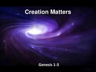 Creation Matters