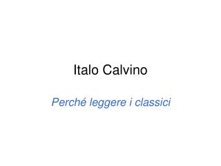 Italo Calvino