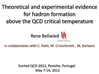 Theoretical and experimental evidence for hadron formation above the QCD critical temperature