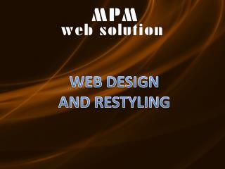 WEB DESIGN AND RESTYLING