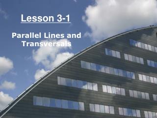 Lesson 3-1