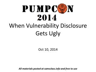 When Vulnerability Disclosure Gets Ugly