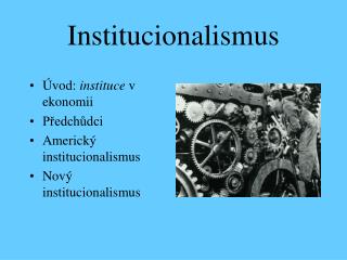 Institucionalismus
