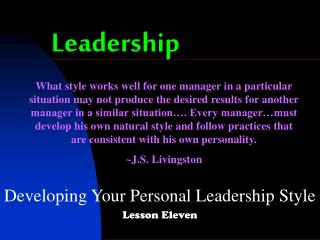 Leadership