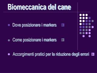 Biomeccanica del cane