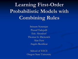 Learning First-Order Probabilistic Models with Combining Rules