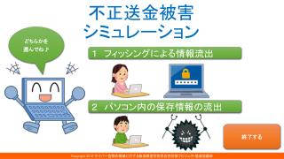 不正送金被害 シミュレーション