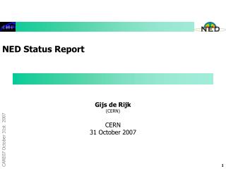 NED Status Report