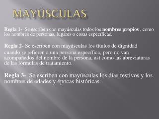 Mayúsculas