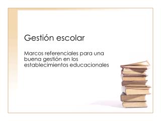 Gestión escolar