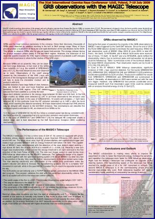 GRB observations with the MAGIC Telescope