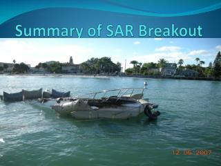 Summary of SAR Breakout