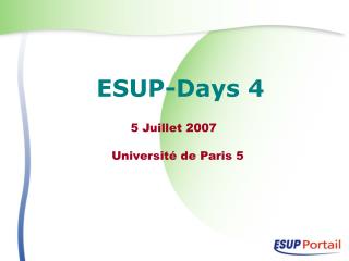 ESUP-Days 4