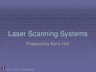 Laser Scanning Systems