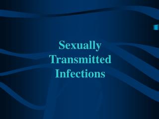 Sexually Transmitted Infections