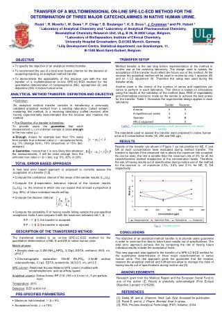 To specify the objective of an analytical method transfer.