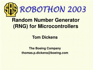 Random Number Generator (RNG) for Microcontrollers