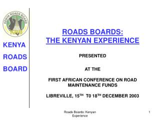 KENYA ROADS BOARD