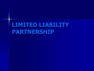 LIMITED LIABILITY PARTNERSHIP