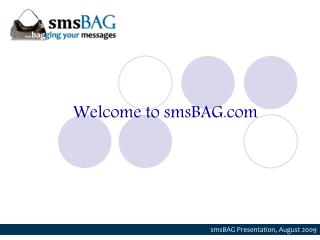 Welcome to smsBAG