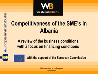 Competitiveness of the SME’s in Albania