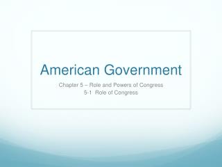 American Government