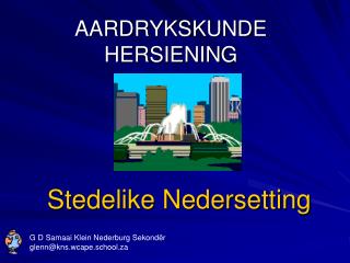 AARDRYKSKUNDE HERSIENING