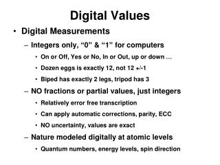 Digital Values