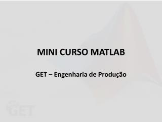 MINI CURSO MATLAB