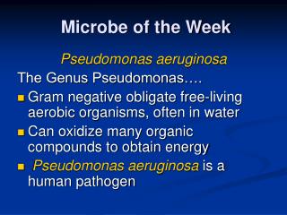 Microbe of the Week
