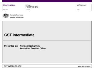 GST intermediate