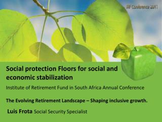 Social protection Floors for social and economic stabilization
