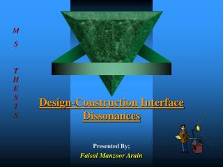Design-Construction Interface Dissonances