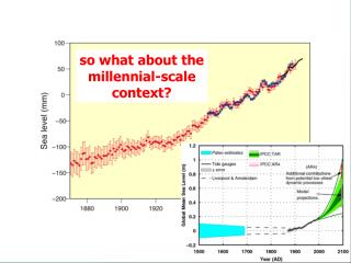 so what about the millennial-scale context?