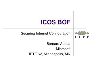 ICOS BOF