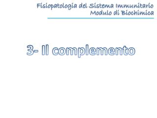 Fisiopatologia del Sistema Immunitario