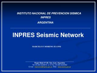 ______________________________________________________ Roger Balet 47 (N) San Juan, Argentina