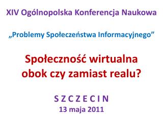 PROBLEMY ZASTOSOWANIA INTERNETU W WYBORACH Zbigniew FRĄCKIEWICZ &amp; Franciszek MARECKI