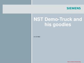 NST Demo-Truck and his goodies