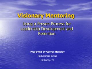 Visionary Mentoring