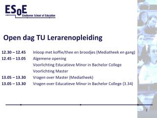 Open dag TU Lerarenopleiding