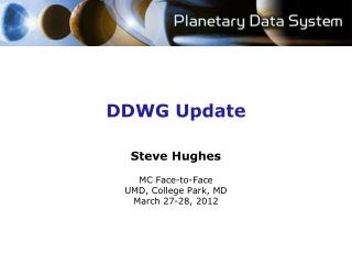 DDWG Update