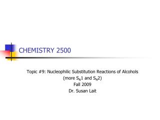 CHEMISTRY 2500